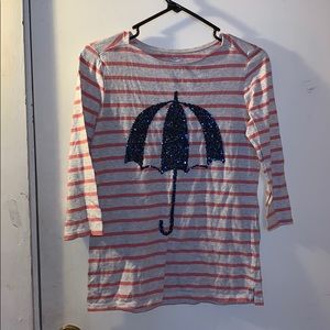 Red/Grey Stripped Long Sleeve